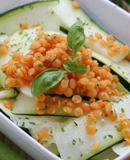 Courgette lentille rousse