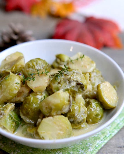 Chou Bruxelles creme moutarde