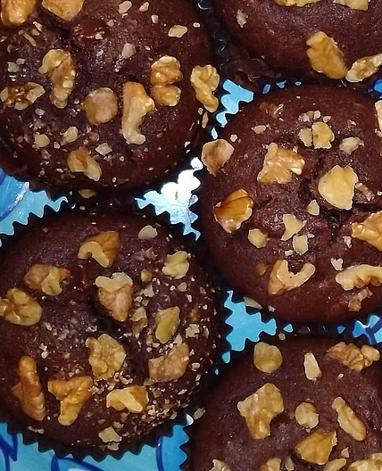 Chocolate walnut Muffins