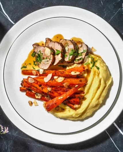 Filet mignon de porc, sauce orange & miel