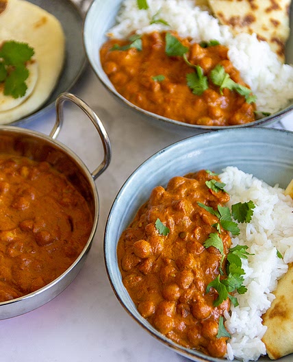Romige curry met kikkererwten - Jenny Alvares