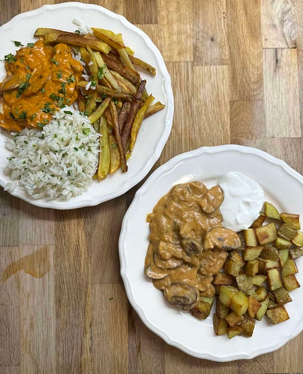 Russian Stroganoff (Vegetarian)