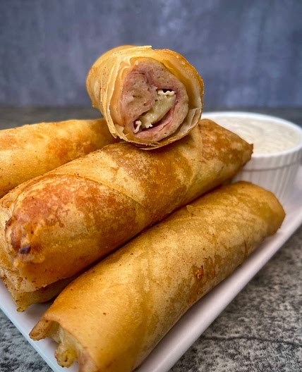 Chicken Cordon Bleu Lumpia 