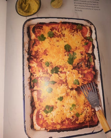 Enchiladas with guacamole