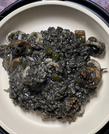 Squid Ink Risotto