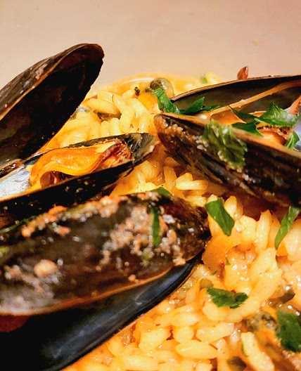 Risotto - Mussels and saffron