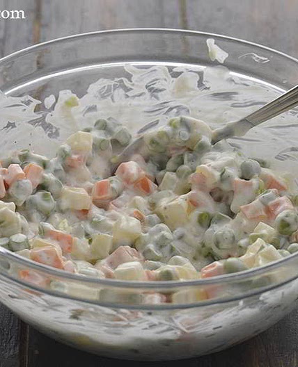High protein Russian salad - Pizza Hut salad