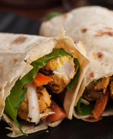 Chicken tikka tortilla