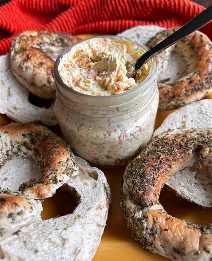 Loaded veggie cream cheese