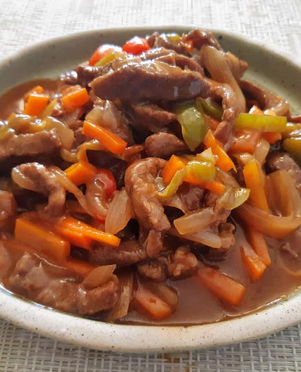 Ternera en salsa de ostras