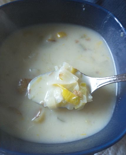 Lighter Potato and Leek Soup