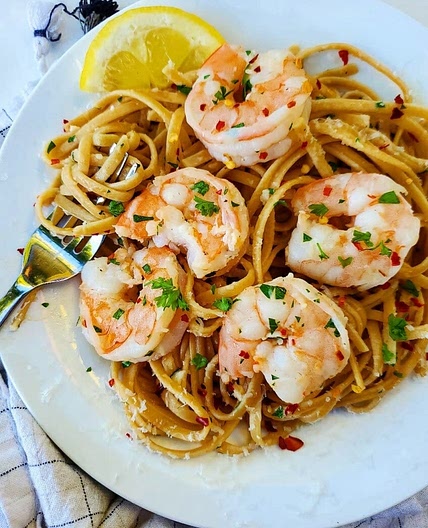 Shrimp scampi 