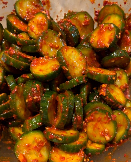 Cucumber kimchi 