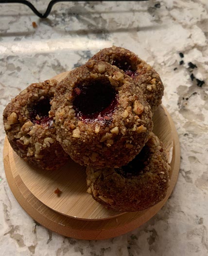 Pecan Thumbprint Cookies