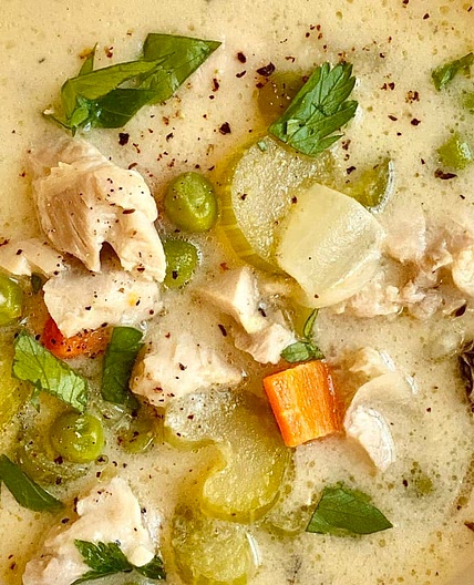 Creamy Chicken Soup with Vegetables