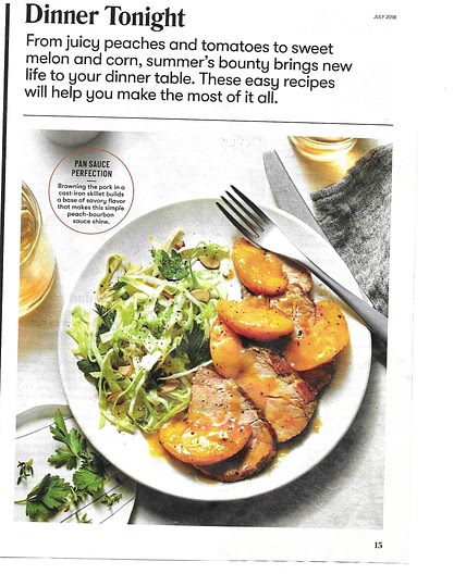 Pork Tenderloin with Bourbon Peach Sauce