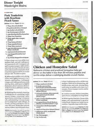 Chicken and Honeydew Sald