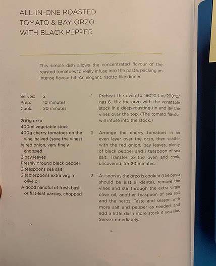 Orzo bake