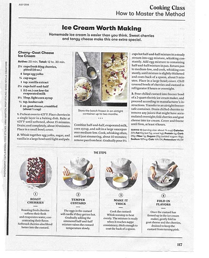 Cherry-Goat Cheese Ice Cream