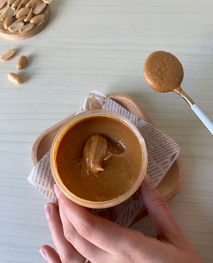 The creamiest peanut butter 🥜