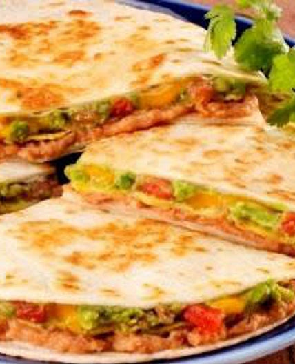 Quesadillas de pavo y guacamole