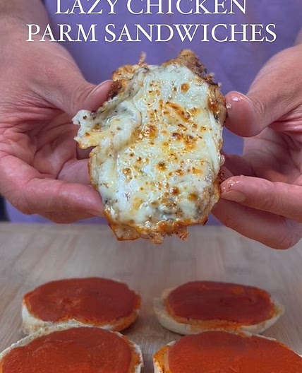 “Lazy” Chicken Parm Sandwiches