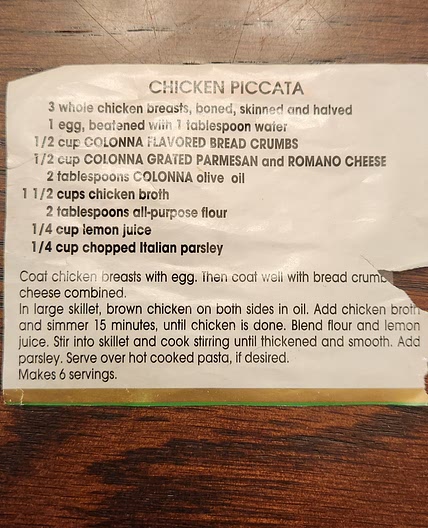 Chicken Piccata