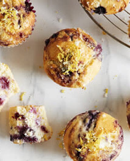 Lemon-Blueberry Jam Muffins