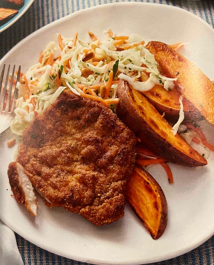 Skillet Pork Chops with Sweet Potatoes