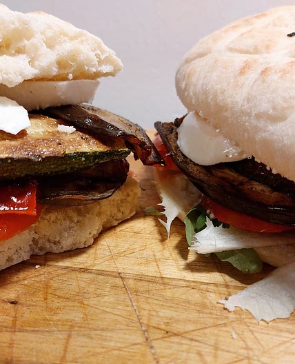 Panini - Grilled vegetables and mozzarella