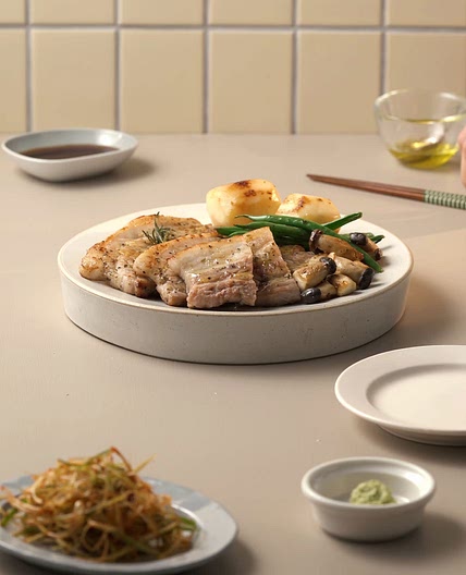 트러플 벌집 삼겹 스테이크