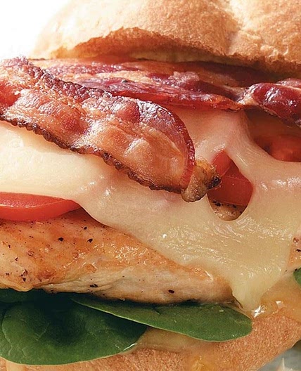 Air fryer bacon chicken sandwiches