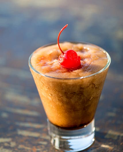 Bourbon and coke slushy