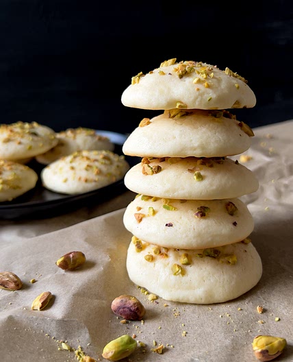 Pistachio Almond Pound Cake Cookies