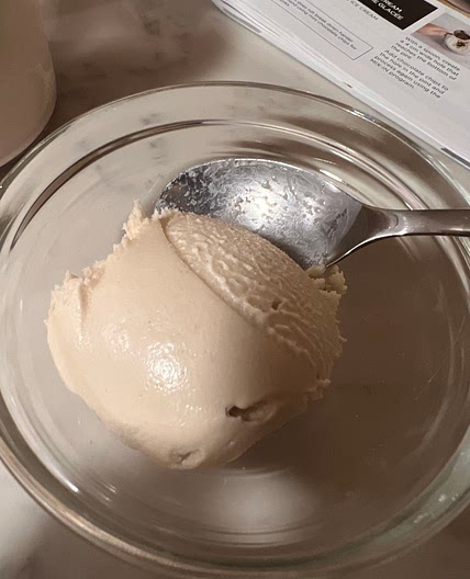 Vegan tahini ice cream
