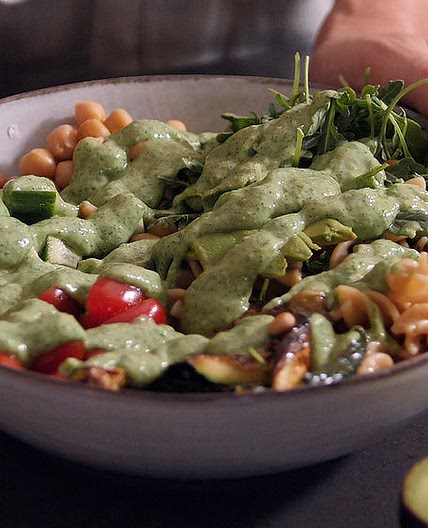 NOURISH BOWL & GREEN GODDESS DRESSING