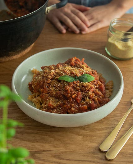 LENTIL RAGU PASTA