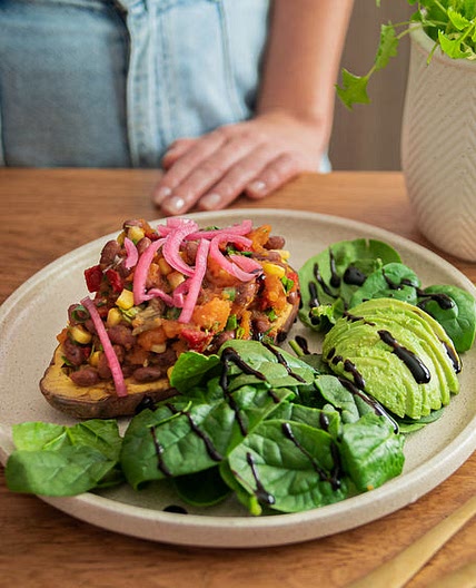 STUFFED SWEET POTATO (MEXICAN)