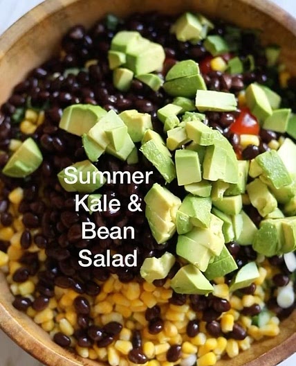 SUMMER KALE AND BEAN SALAD