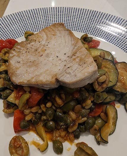 Tonno Scue' Scue' (Tuna Courgettes & Capers)