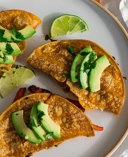 Vegan Crispy Chipotle Carrot and Black Bean Tacos