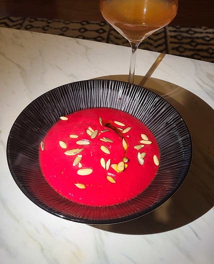 Beet cream with ginger