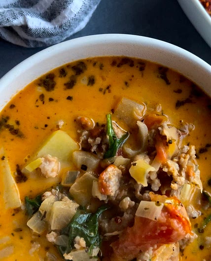 Spicy Italian Sausage Soup