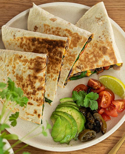 BLACK BEAN QUESADILLAS