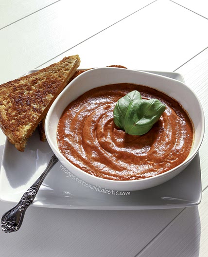 Tangy Tomato Soup with Grilled Cheese