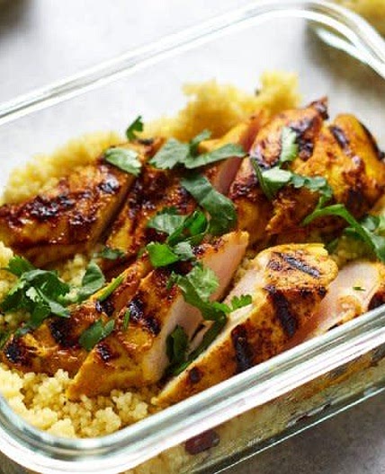 Spicy Chicken with Couscous - good food prep recipe 