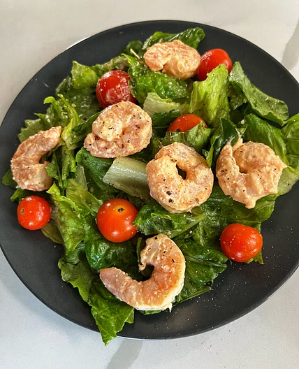 Buffalo Shrimp Salad | Airfryer Shrimp Recipe | AngielaEats — Angiela Eats - Quick, Easy, & Delicious Recipes