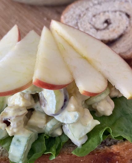 WIC Approved Greek Yogurt Waldorf Chicken Salad