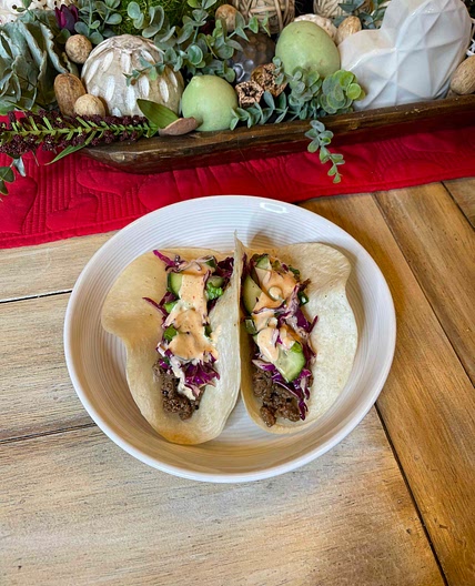 Spicy Hoisin Beef Tacos! 🌮