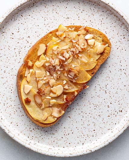 Apple Tahini Toast